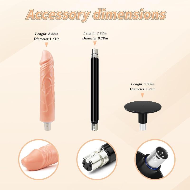 7 Interchangeable Head Thrusting Toy for Women, Tight Wrapping Like First Night Experience, Ultra Realistic Skin Simulates Real Warmth and Texture, 7 Stimulations Unlock Ultimate Pleasure Fantasy, Adult Sex Products