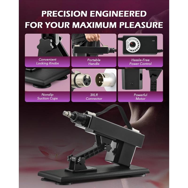7 Interchangeable Head Thrusting Toy for Women, Tight Wrapping Like First Night Experience, Ultra Realistic Skin Simulates Real Warmth and Texture, 7 Stimulations Unlock Ultimate Pleasure Fantasy, Adult Sex Products
