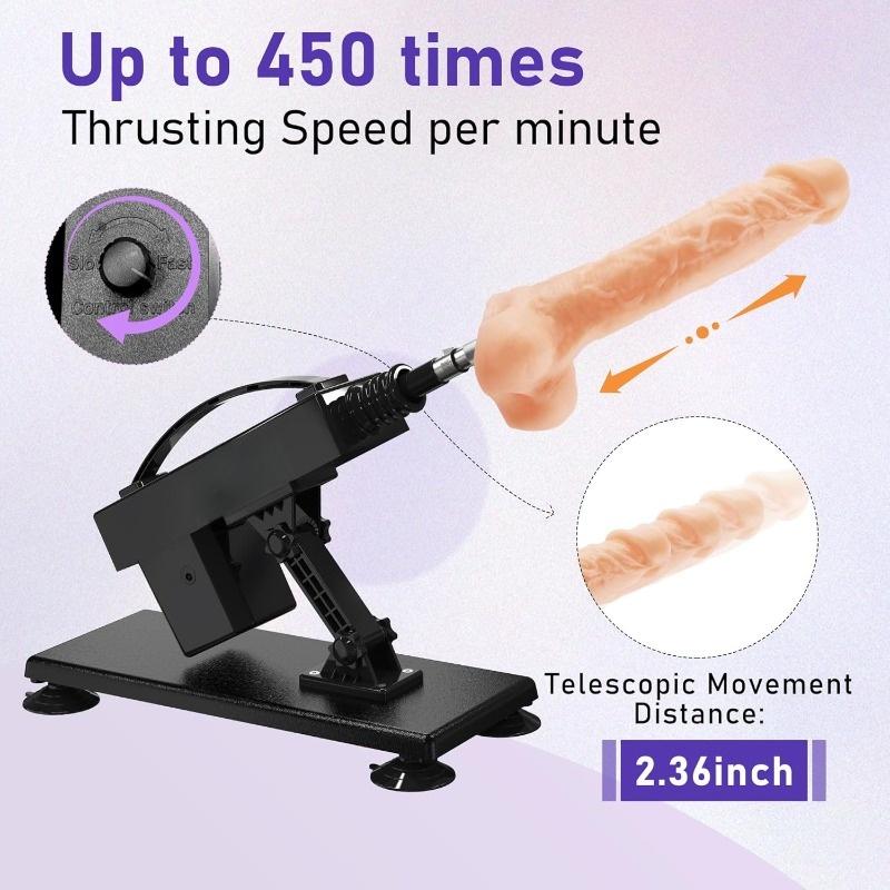 5 Piece Thrusting Dildo for Women, Virgin Tight Wrapping, Ultra Realistic TPE Soft Gel Skin Friendly, 5 Heads Freely Switch Unlock Ultimate Sex Fantasy, Adult Sex Toy