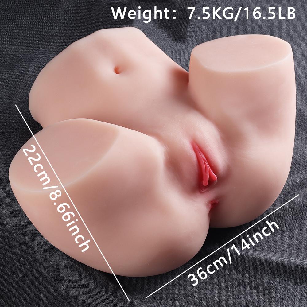 7.5kg Hip Masturbator for Men, Tight Wrapping Like First Virgin Experience, Ultra Realistic TPE Skin Touch, Unlock Ultimate Masturbation Fantasy, Adult Products