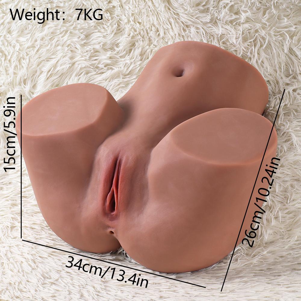 7.5kg Brown Ultra Realistic Butt Sex Toy, Suction and Heating Duet, Tight Wrapping Like First Night, Ultra Realistic Skin Simulates Real Body Warmth, Unlock Ultimate Private Fantasy, Adult Sex Products