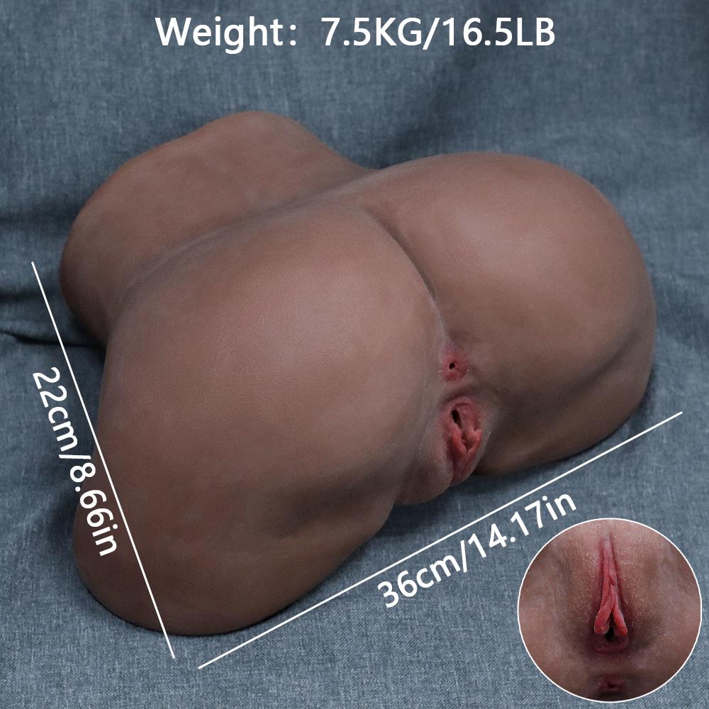 7.5kg Brown Ultra Realistic Butt Sex Toy, Tight Wrapping Like Virgin, Ultra Realistic Skin Simulates Real Texture, Unlock Ultimate Sex Fantasy, Adult Sex Products